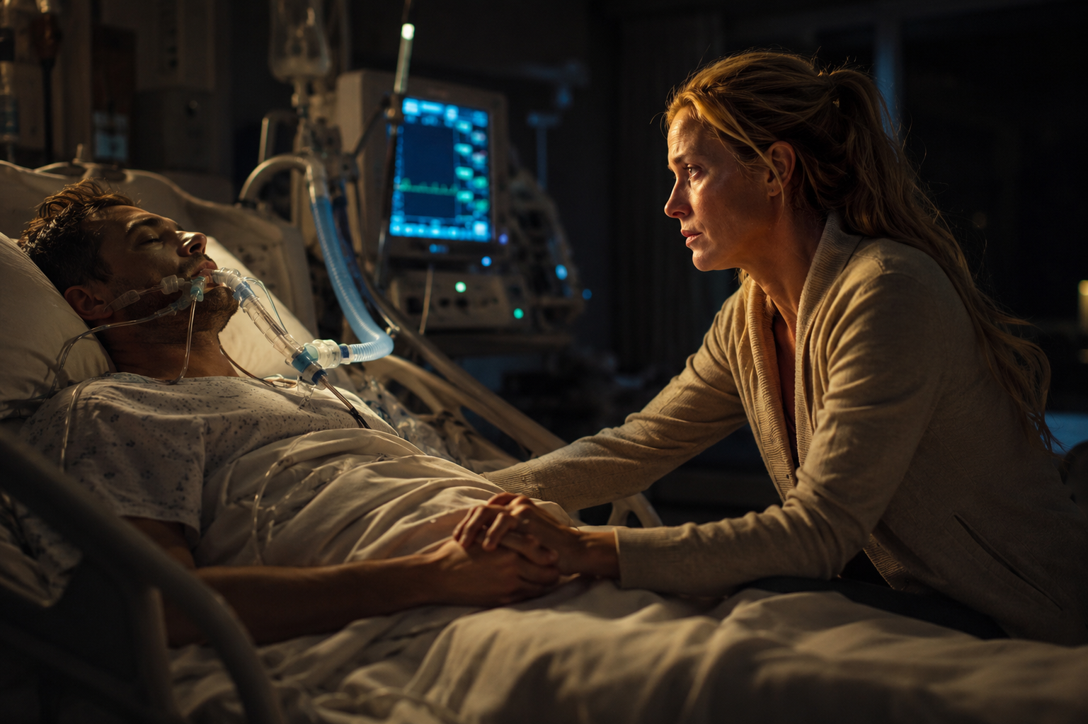 The hospital room