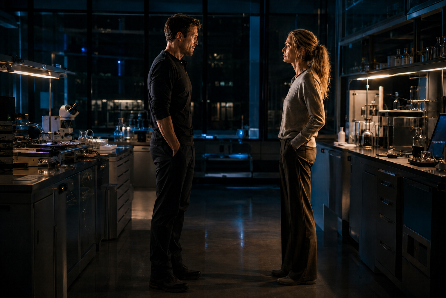 Simon in the lab